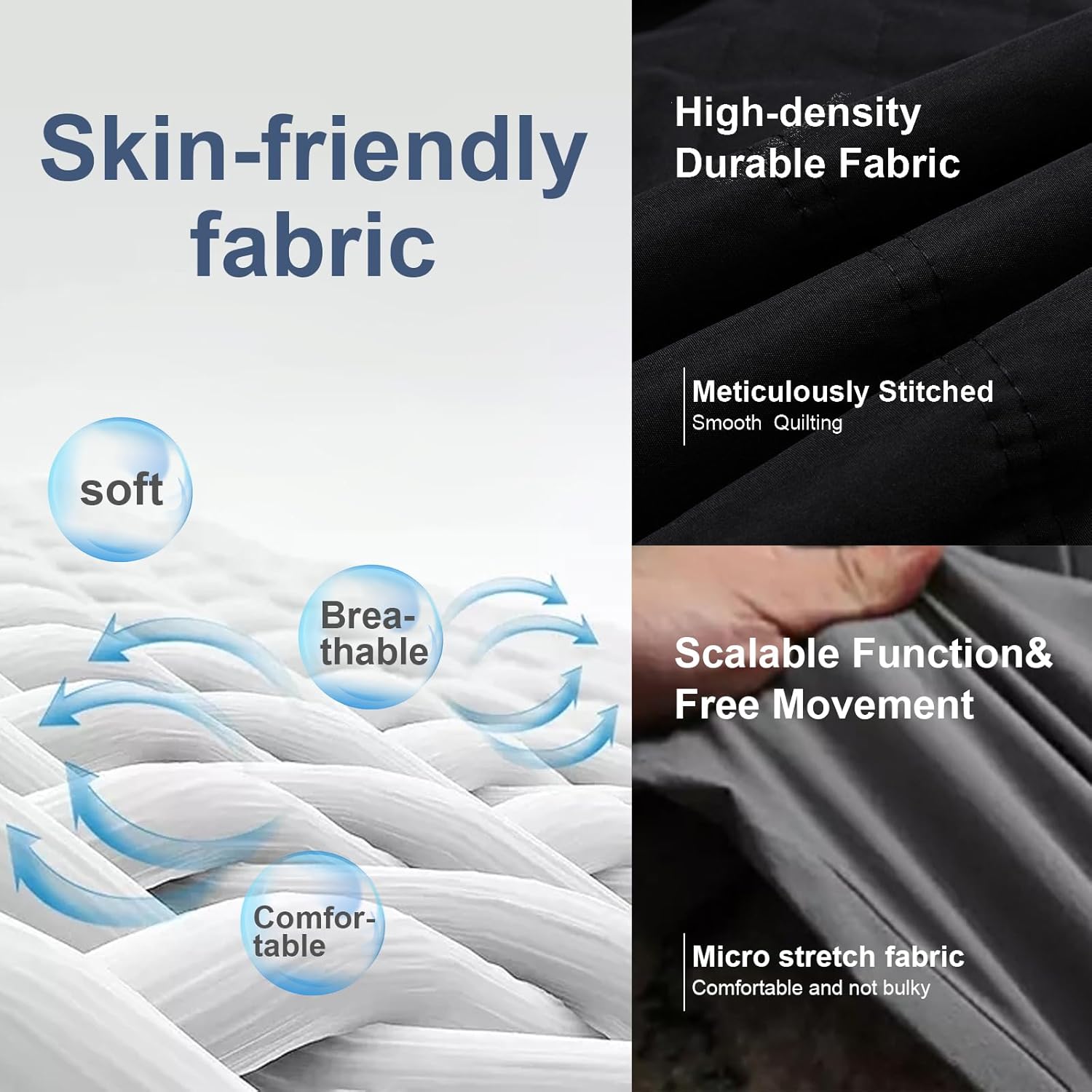 Women's Warm Winter Coat Velvet Puffer Jacket Quilted Faux Fur Hood - Image 5