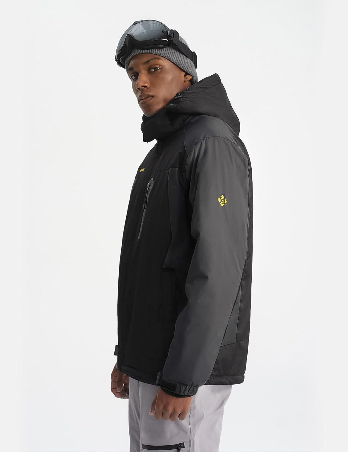 Men's Ski Snow Jacket Warm Winter Waterproof Coat Snowboard Rain Jacket Hooded Windproof Windbreaker - Image 3