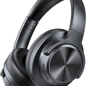 Noise Cancelling Headphones: Wireless Over Ear Bluetooth Headphones with 130H Playtime - Hi-Res Sound Custom EQ via App Deep Bass Comfort Fit Ear Cups for Travel Home Office
